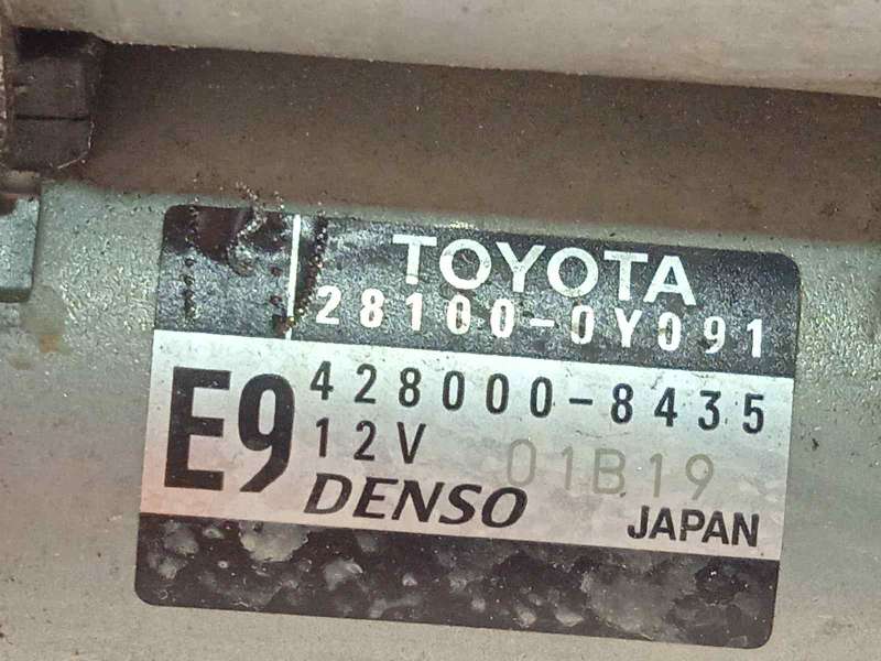 Recambio de motor arranque para toyota yaris 1.5 16v cat referencia OEM IAM 281000Y091  4280008435 - Blanco 5