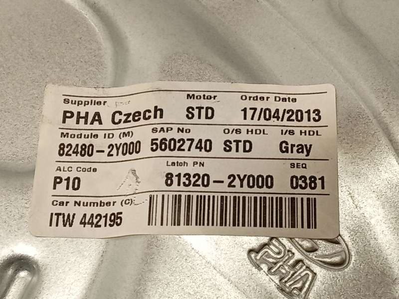 Recambio de elevalunas delantero derecho para hyundai ix35 (lm, el, elh) 1.7 crdi referencia OEM IAM 824022Y000  402390B - Blanco 4
