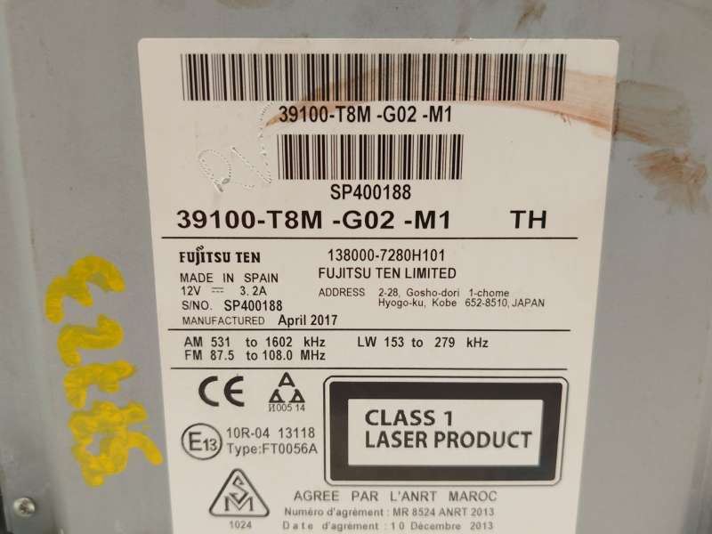 Recambio de sistema audio / radio cd para honda hr-v (ru) 1.5 (ru1) referencia OEM IAM 39100T8MG02M1 39100T8MG02 4