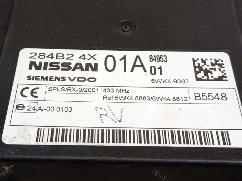 Recambio de modulo electronico para nissan pathfinder (r51) 2.5 dci diesel cat referencia OEM IAM 284B24X01A  5WK499367 - Blanco 4