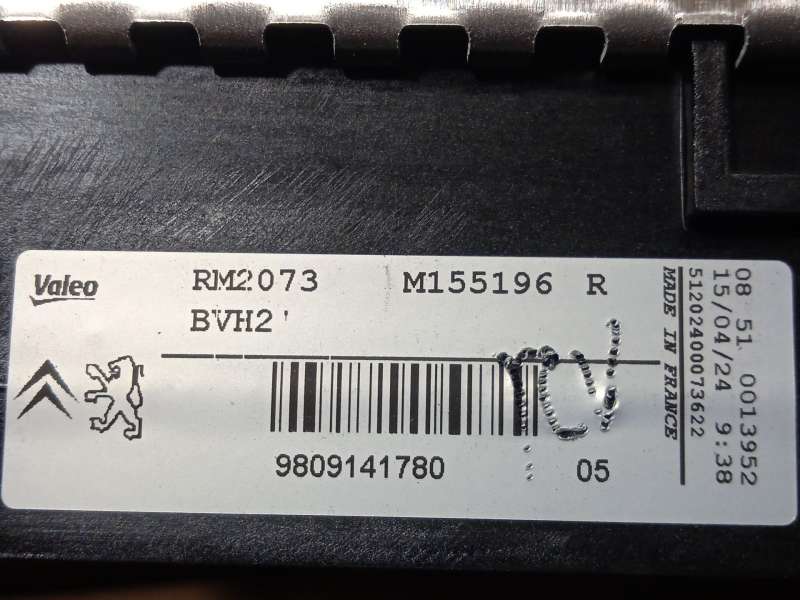 Recambio de radiador agua para peugeot 3008 ii suv (mc_, mr_, mj_, m4_) 1.5 bluehdi 130 referencia OEM IAM 9809141780 7