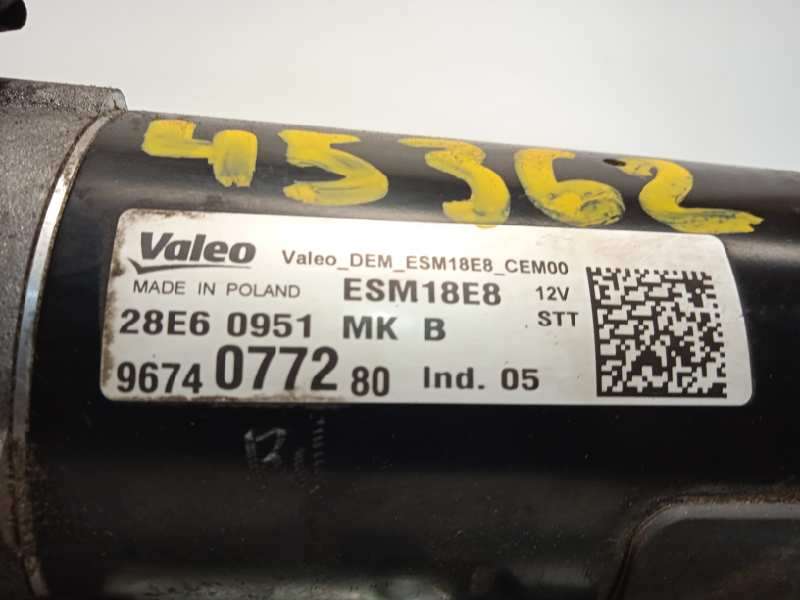 Recambio de motor arranque para peugeot 308 style referencia OEM IAM 9674077280  ESM18E8 5
