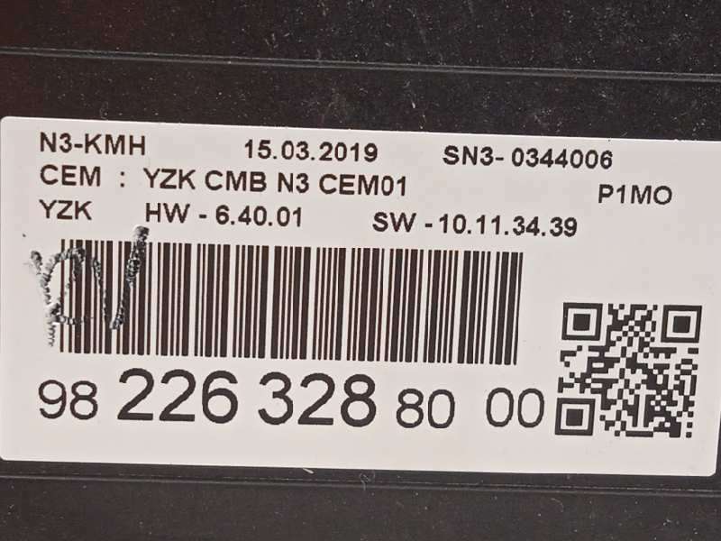 Recambio de cuadro instrumentos para opel crossland x 1.5 cdti dpf referencia OEM IAM 9822632880 9842123480 - Gris 6