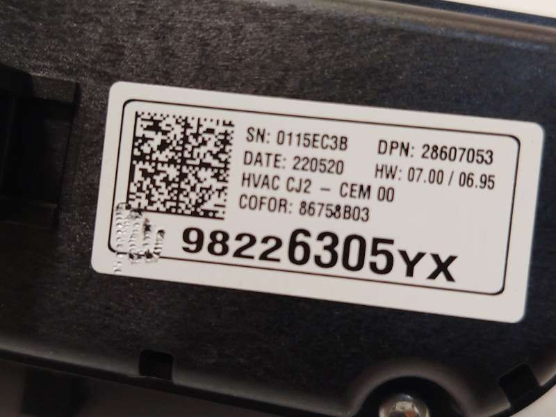 Recambio de mando climatizador para opel crossland x / crossland (p17, p2qo) 1.5 (75) referencia OEM IAM 98226305YX 39149578 286 - Rojo 6