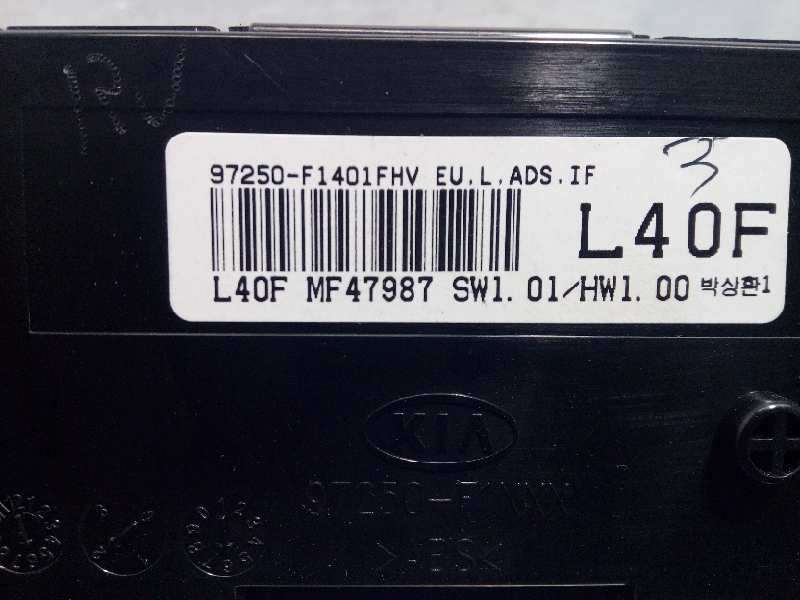 Recambio de mando climatizador para kia sportage gt line 2wd referencia OEM IAM 97250F1401FHV - Blanco 3
