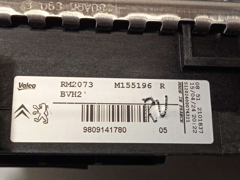 Recambio de radiador agua para peugeot 3008 ii suv (mc_, mr_, mj_, m4_) 1.5 bluehdi 130 referencia OEM IAM 9809141780 7