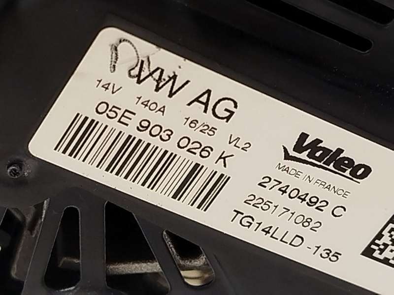 Recambio de alternador para seat arona (kj7, kjp) 1.0 tsi referencia OEM IAM 05E903026K 2740492C TG14LLD 5