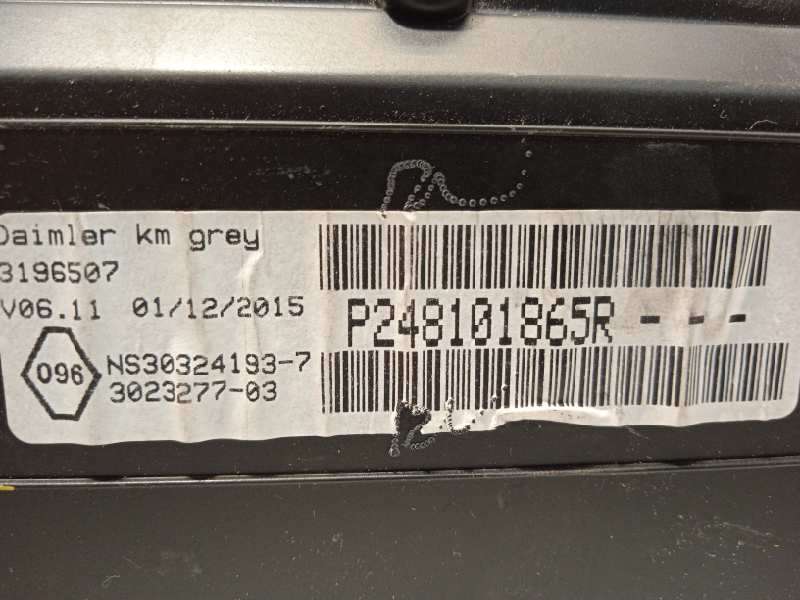 Recambio de cuadro instrumentos para mercedes-benz citan (w415) furgon 1.5 cdi cat referencia OEM IAM 248101865R P248101865R NS3 - Blanco 8