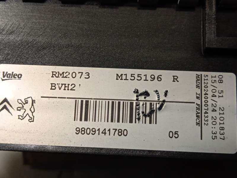 Recambio de radiador agua para peugeot 3008 ii suv (mc_, mr_, mj_, m4_) 1.5 bluehdi 130 referencia OEM IAM 9809141780 7