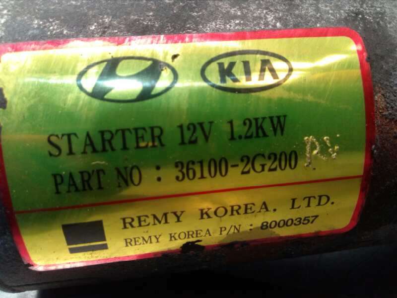 Recambio de motor arranque para hyundai ix35 2.0 cat referencia OEM IAM 361002G200  8000357 - Blanco 5