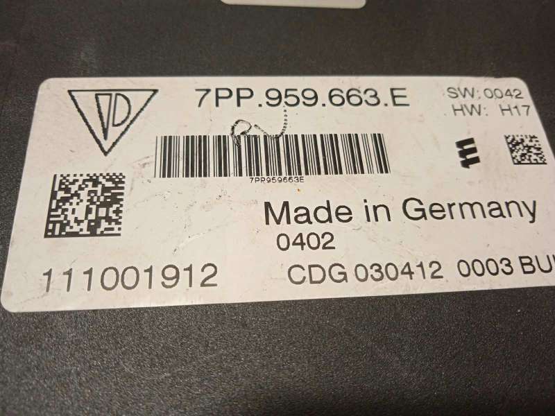 Recambio de modulo electronico para porsche panamera 4 s referencia OEM IAM 7PP959663E  111001912 4