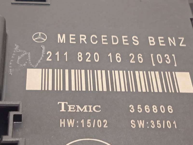 Recambio de modulo confort para mercedes-benz clase e (w211) berlina e 270 cdi (211.016) referencia OEM IAM 2118201626  A2118201 4