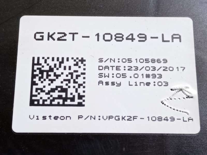 Recambio de cuadro instrumentos para ford tourneo custom v362 autobús (f3) 2.0 ecoblue referencia OEM IAM GK2T10849LA 2422688 GK - Azul 6