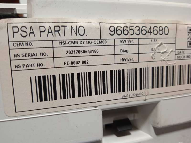 Recambio de cuadro instrumentos para citroën c5 berlina s referencia OEM IAM 9665364680 - Gris 8