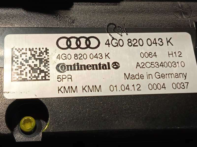 Recambio de mando climatizador para audi a7 sportback (4ga) 3.0 tdi quattro referencia OEM IAM 4G0820043K 4G0820043K5PR A2C53400 - Blanco 7