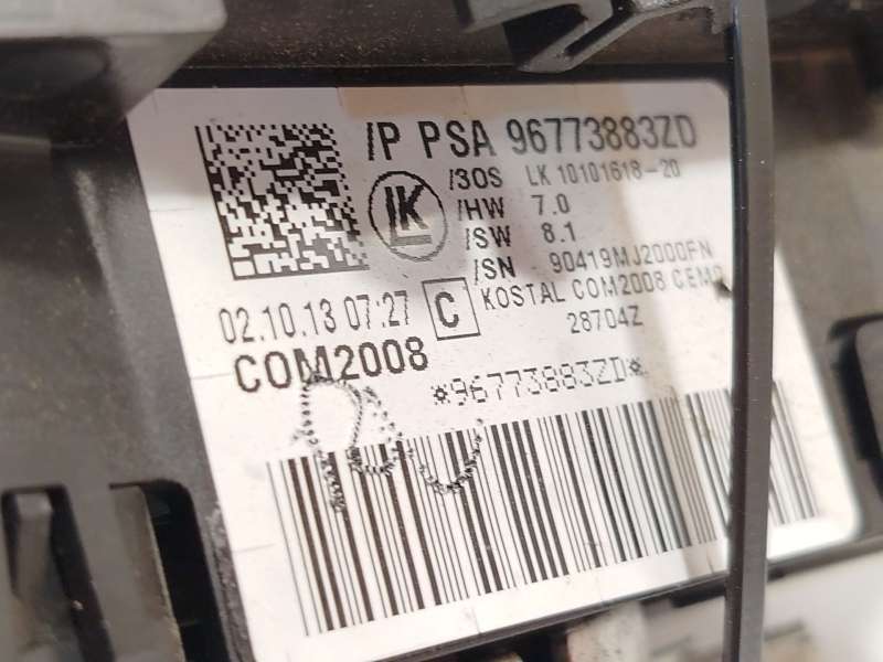 Recambio de mando intermitentes para citroën ds3 (sa_) 1.6 hdi 90 referencia OEM IAM 96773883ZD - Rojo 7
