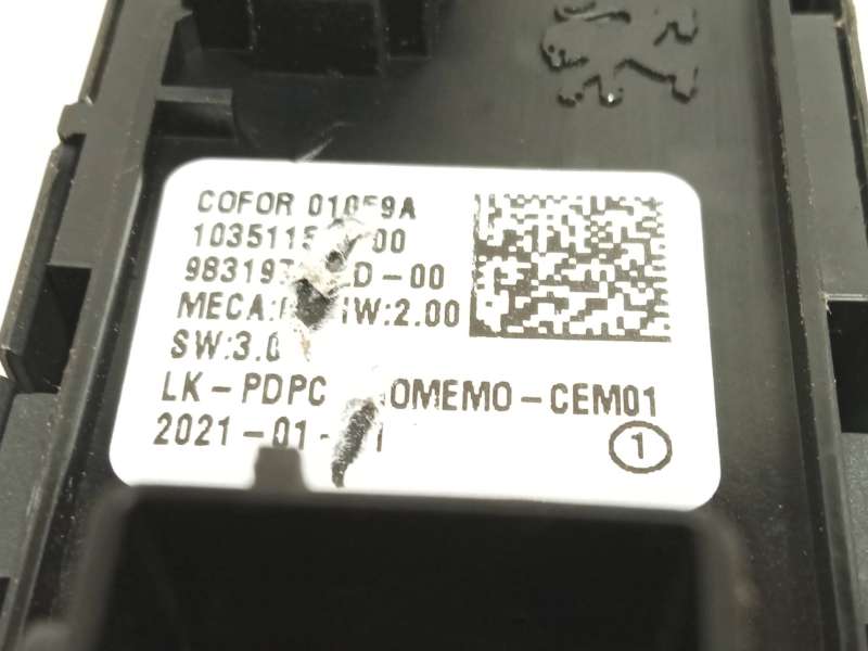 Recambio de mando elevalunas delantero izquierdo para peugeot 308 ii (lb_, lp_, lw_, lh_, l3_) 1.2 thp 130 referencia OEM IAM 98 - Blanco 5