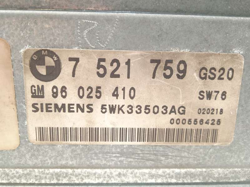 Recambio de modulo electronico para bmw x5 (e53) 3.0 d referencia OEM IAM 7521759 24607521759 5WK33503AG - Negro 4
