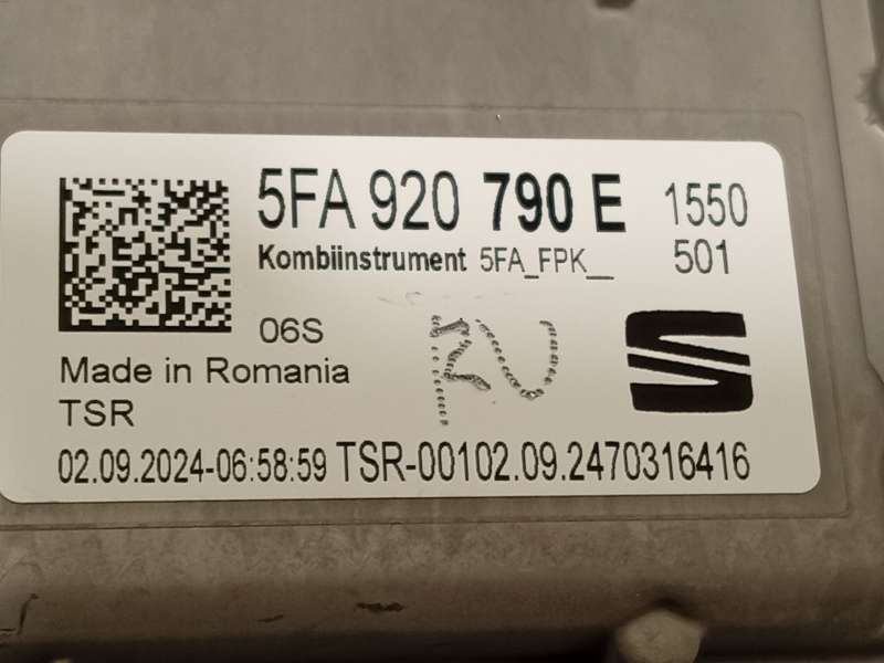 Recambio de cuadro instrumentos para cupra leon (kl1, ku1, kug) 1.5 tsi referencia OEM IAM 5FA920790E - Gris 7
