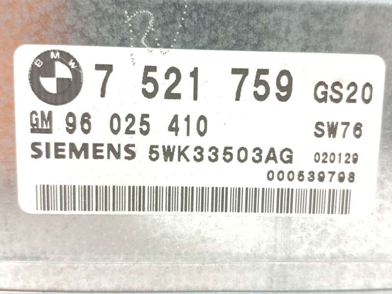 Recambio de modulo electronico para bmw x5 (e53) 3.0 i referencia OEM IAM 7521759 24607521759 5WK33503AG - Plata 4