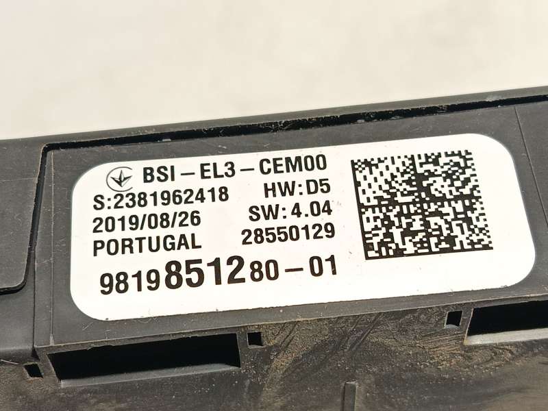 Recambio de caja reles / fusibles para opel crossland x / crossland (p17, p2qo) 1.5 turbo d (75) referencia OEM IAM 9819851280 1 4