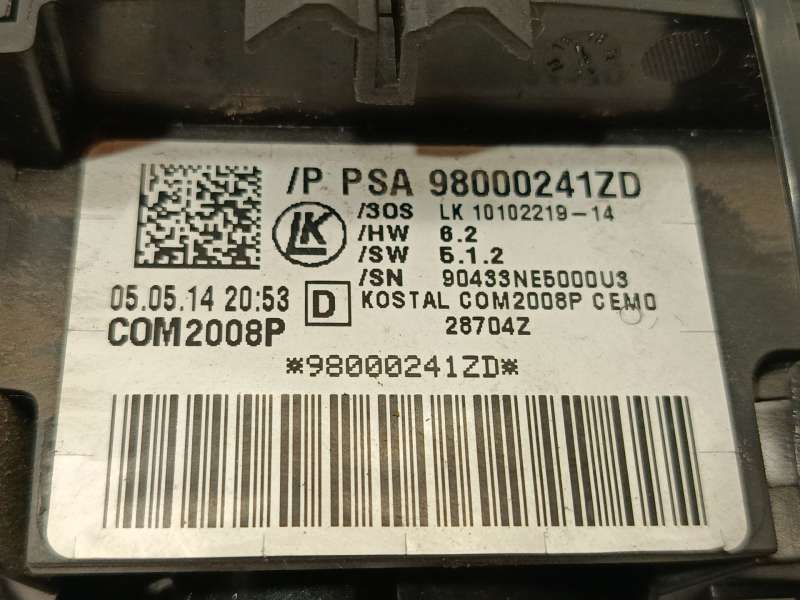 Recambio de mando intermitentes para peugeot 508 i (8d_) 2.0 hdi referencia OEM IAM 98000241ZD  1010221914 7