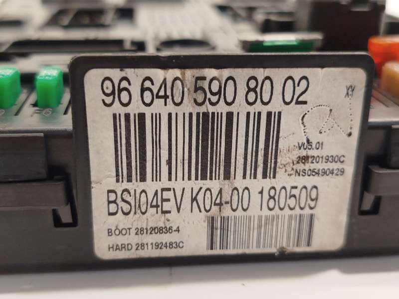Recambio de caja reles / fusibles para citroën c4 grand picasso i (ua_) 1.6 hdi referencia OEM IAM 9664059080 657064 4