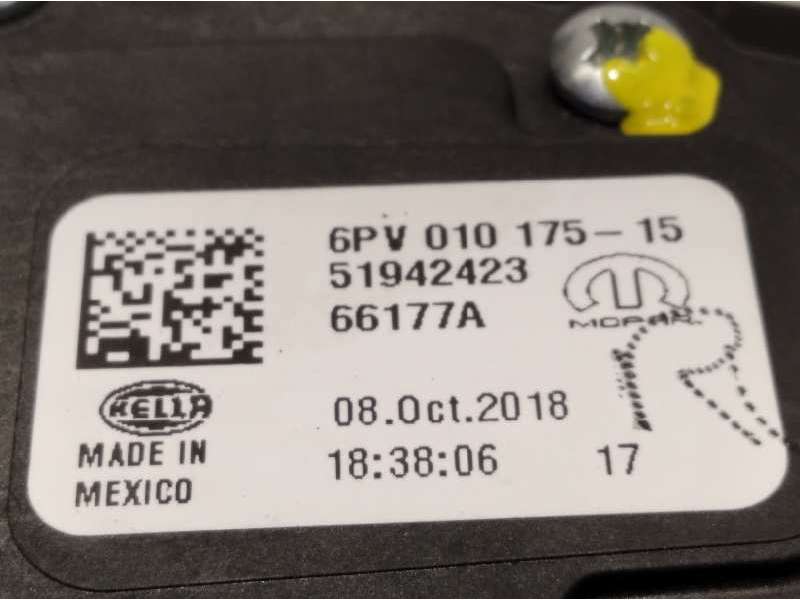 Recambio de potenciometro pedal para jeep compass ii longitude 4x2 referencia OEM IAM 51942423  6PV01017515 4