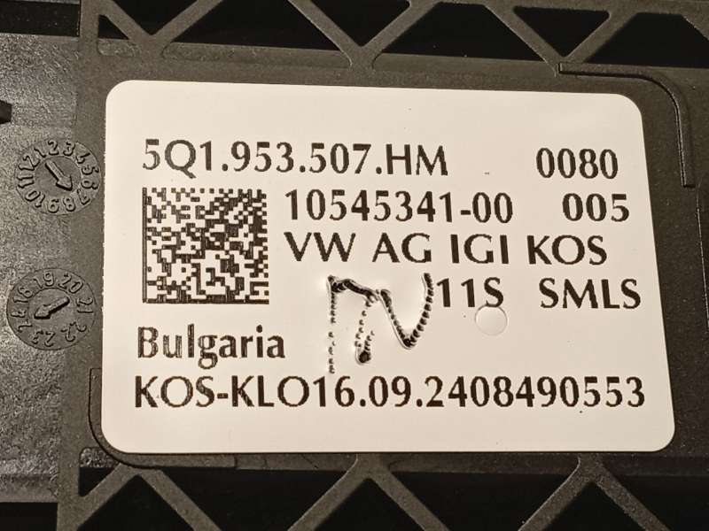 Recambio de mando intermitentes para cupra leon (kl1, ku1, kug) 1.5 tsi referencia OEM IAM 5Q1953507HMIGI - Gris 7
