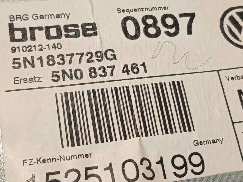 Recambio de elevalunas delantero izquierdo para volkswagen tiguan (5n2) t1 bluemotion referencia OEM IAM 5N1837461 5N0837755 5N0 - Gris 3