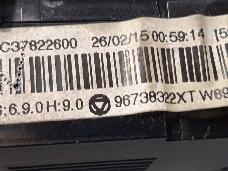 Recambio de mando climatizador para peugeot 3008 1.6 blue-hdi fap referencia OEM IAM 96738322XT 4