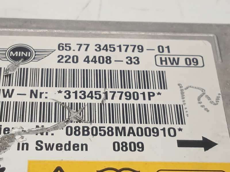 Recambio de centralita airbag para mini r56 cooper referencia OEM IAM 65773451779  220440833 5
