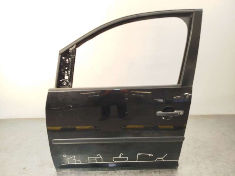 Recambio de puerta delantera izquierda para volkswagen caddy iii furgón/monospace (2ka, 2kh, 2ca, 2ch) 1.9 tdi referencia OEM IA - Negro
