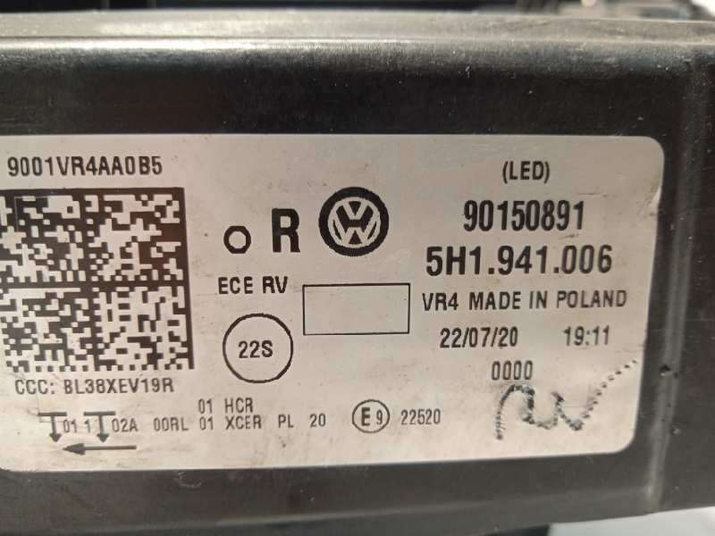 Recambio de faro derecho para volkswagen golf viii lim. (cd1) style referencia OEM IAM 5H1941006 5