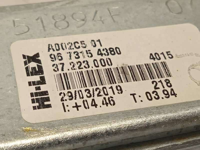 Recambio de elevalunas delantero derecho para peugeot 208 business line referencia OEM IAM 9673154380 0130822702 9674254380 - Blanco 4