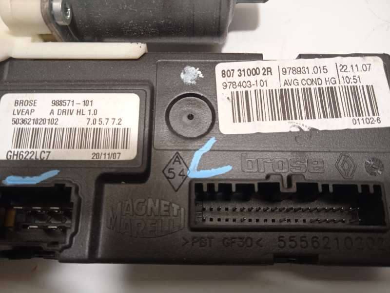 Recambio de elevalunas delantero izquierdo para renault laguna iii 1.5 dci diesel referencia OEM IAM 807010002R - Negro 6