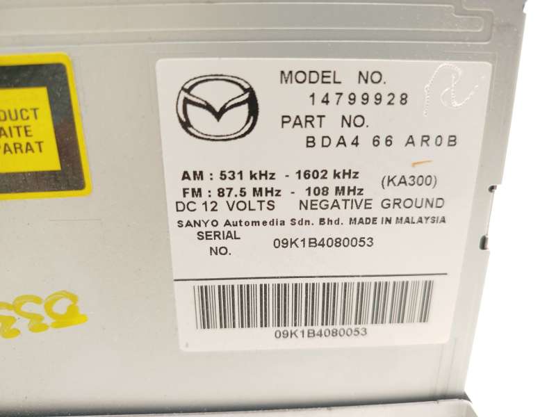 Recambio de sistema audio / radio cd para mazda 3 lim. (bl) active referencia OEM IAM BDA466AR0B  14799928 - Gris 6