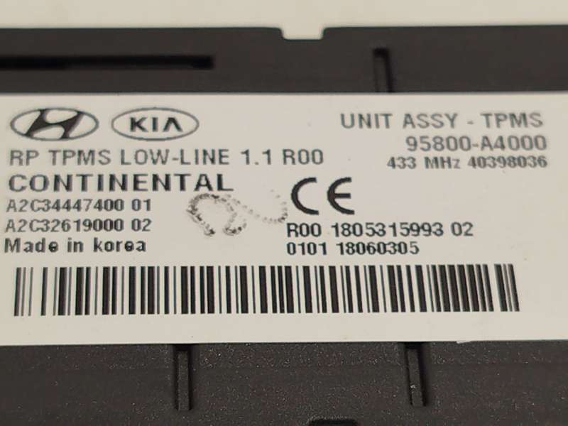 Recambio de centralita esp para kia carens iv 1.6 gdi referencia OEM IAM 95800A4000  A2C344474001 - Verde 5
