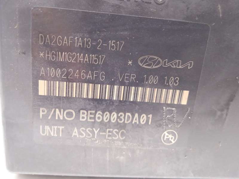 Recambio de abs para kia stonic (yb) 1.0 t-gdi eco-dynamics+ referencia OEM IAM 58910H8450 BH6013DA01 BE6003DA01 5