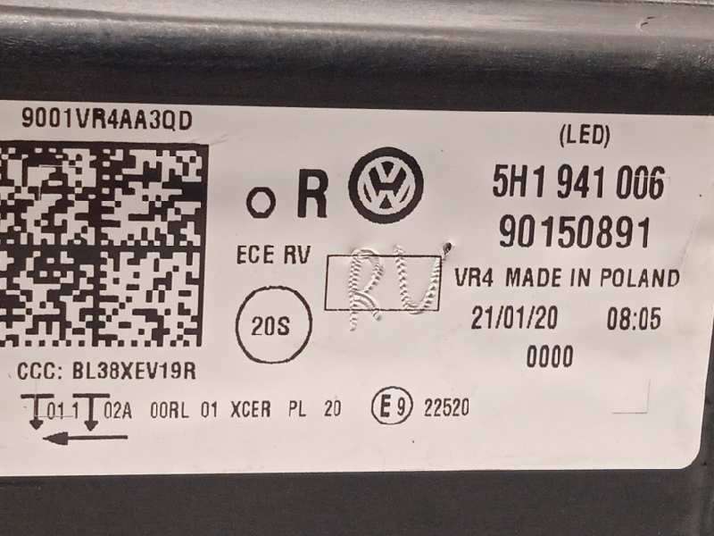 Recambio de faro derecho para volkswagen golf viii lim. (cd1) style referencia OEM IAM 5H1941006 5