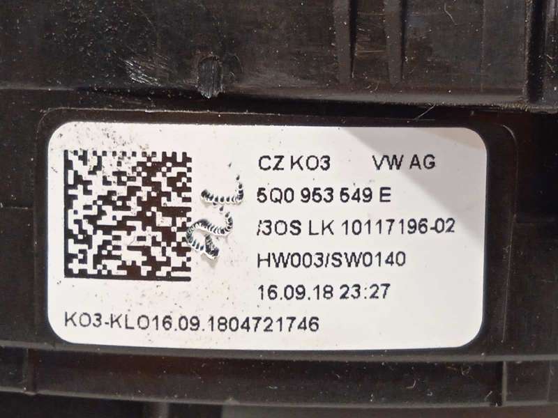 Recambio de mando intermitentes para seat leon st (5f8) cupra 300 4drive referencia OEM IAM 5Q0953507HQ 5Q0953507HQIGI 5Q0953549 - Rojo 7