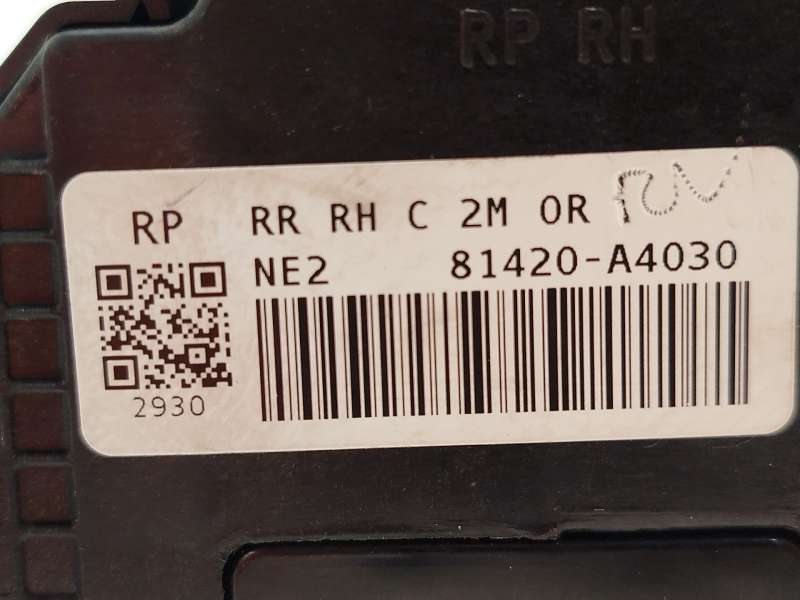 Recambio de cerradura puerta trasera derecha para kia carens iv 1.6 gdi referencia OEM IAM 81420A4030 - Verde 3