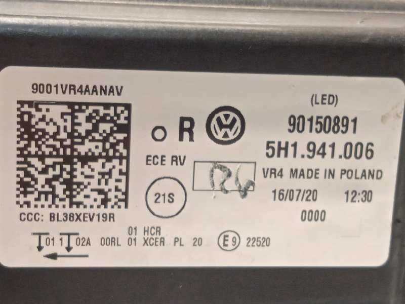Recambio de faro derecho para volkswagen golf viii lim. (cd1) style referencia OEM IAM 5H1941006 5
