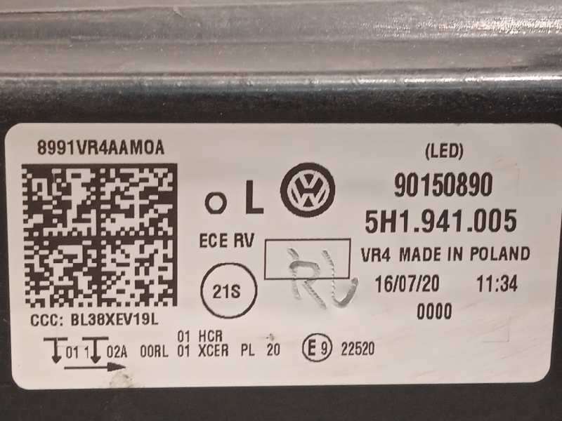 Recambio de faro izquierdo para volkswagen golf viii lim. (cd1) style referencia OEM IAM 5H1941005  90150890 5