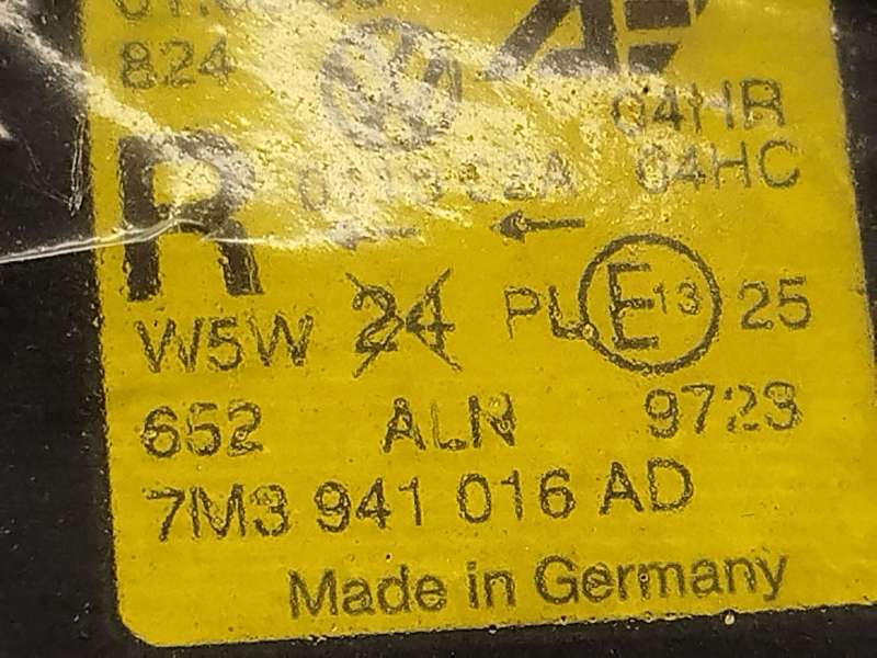 Recambio de faro derecho para volkswagen sharan (7m8, 7m9, 7m6) 1.9 tdi referencia OEM IAM 7M3941016AD 4