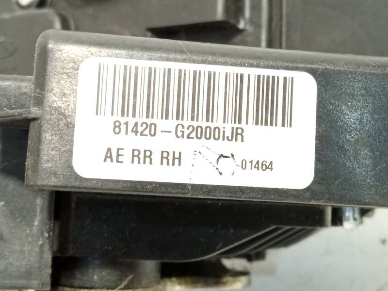 Recambio de cerradura puerta trasera derecha para hyundai ioniq (ae) 1.6 gdi hybrid referencia OEM IAM 81420G2000 81420G2000IJR 4