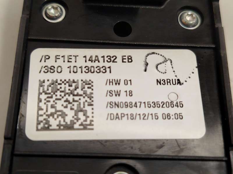 Recambio de mando elevalunas delantero izquierdo para ford fiesta vi (cb1, ccn) 1.25 referencia OEM IAM F1ET14A132EB 2032974 - Blanco 5