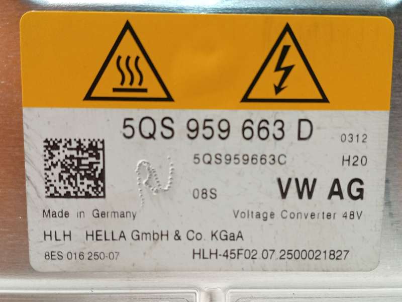 Recambio de convertidor potencia para cupra leon sportstourer (kl8, ku8, kud) 1.5 etsi referencia OEM IAM 5QS959663D - Gris 5