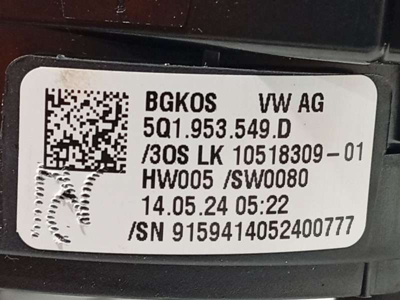 Recambio de anillo airbag para seat leon (kl1, klg) 1.5 etsi referencia OEM IAM 5Q1953549D - Rojo 4