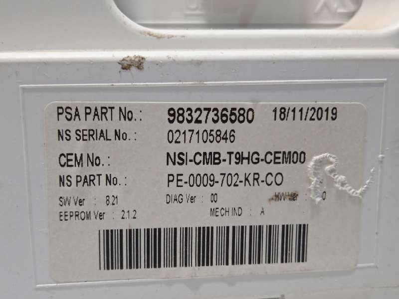 Recambio de cuadro instrumentos para peugeot 308 1.5 active referencia OEM IAM 9832736580 7